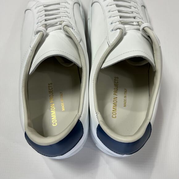 NEW COMMON PROJECTS RETRO Classic Low Sneakers White Navy EU 42 US 9 Shoes ITALY - Picture 14 of 15